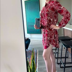 ToryBurch - BoHo - Beautiful Floral Dress - Vibrant Red - Size 2 - Flowy Fab